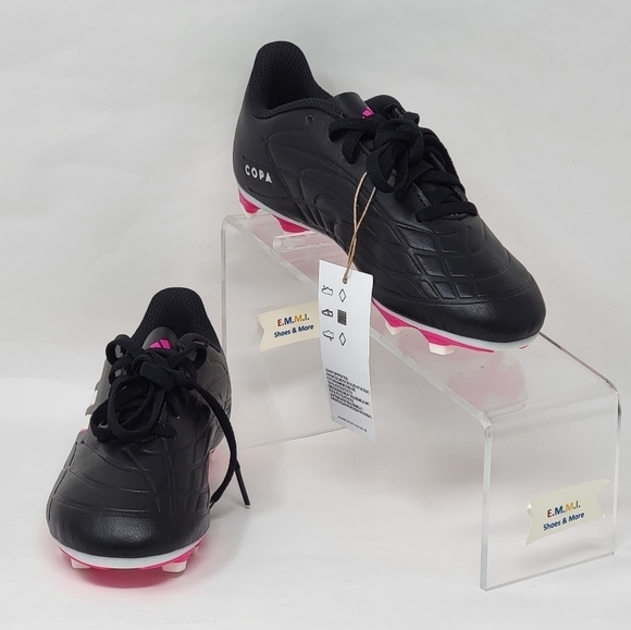 Adidas Copa Pure.4 Fg Jr GY9041 Soccer Cleats Black White Pink Youth Size 1 New - Picture 3 of 11